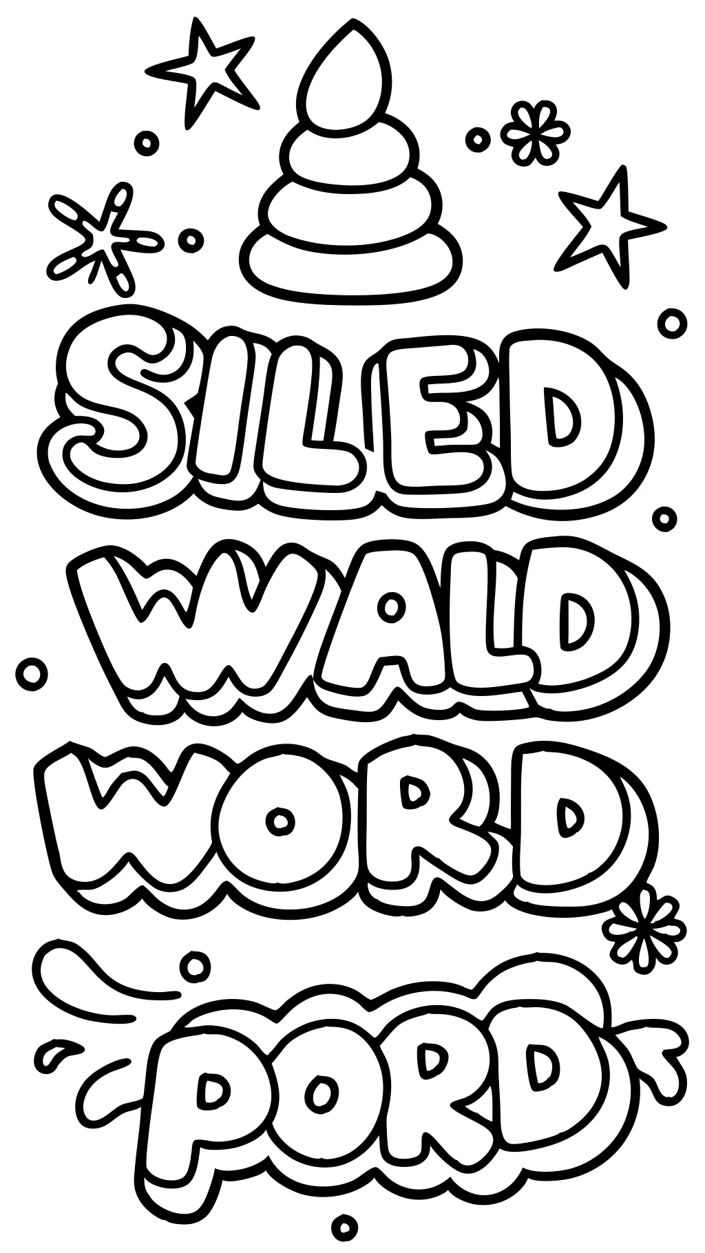 Libro para colorear de Swear Word Páginas imprimibles